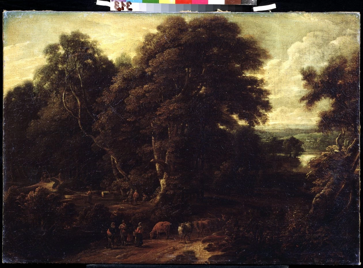 Paesaggio delle Fiandre con mandria di mucche - Pushkin Museum, Moscow
